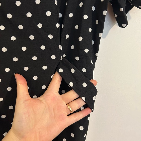 DAZY Nwot Black and White Polka Dot Midi Dress size M - Picture 8 of 15